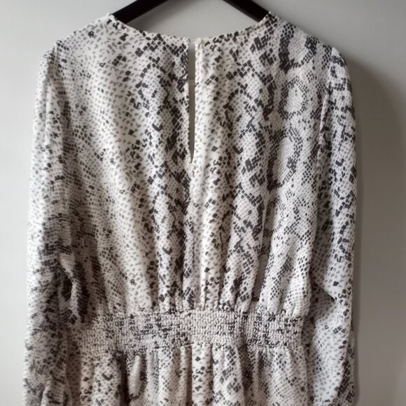 'J.CREW ' L/S Snakeskin design Fully Lined Size L Dress EUC - Picture 9 of 9